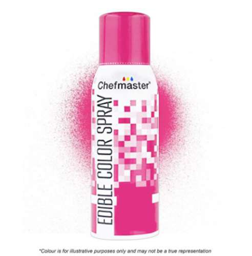 Chefmaster Edible Spray Colour - Pink - Click Image to Close